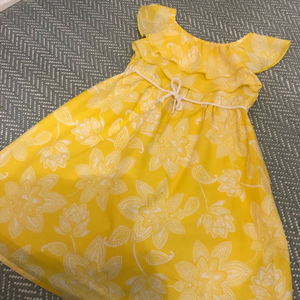 Old Navy Dress Girls Yellow (4)